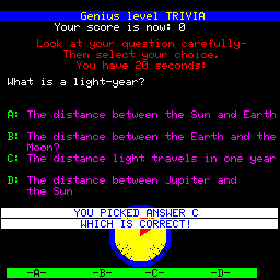 Trivia Quest — Techstar / Sunn Electronics